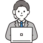 Man With Computer And Headset SVG Icon